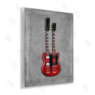 Mark Rogan | Red Double Neck Guitar