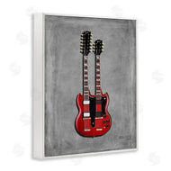 Mark Rogan | Red Double Neck Guitar