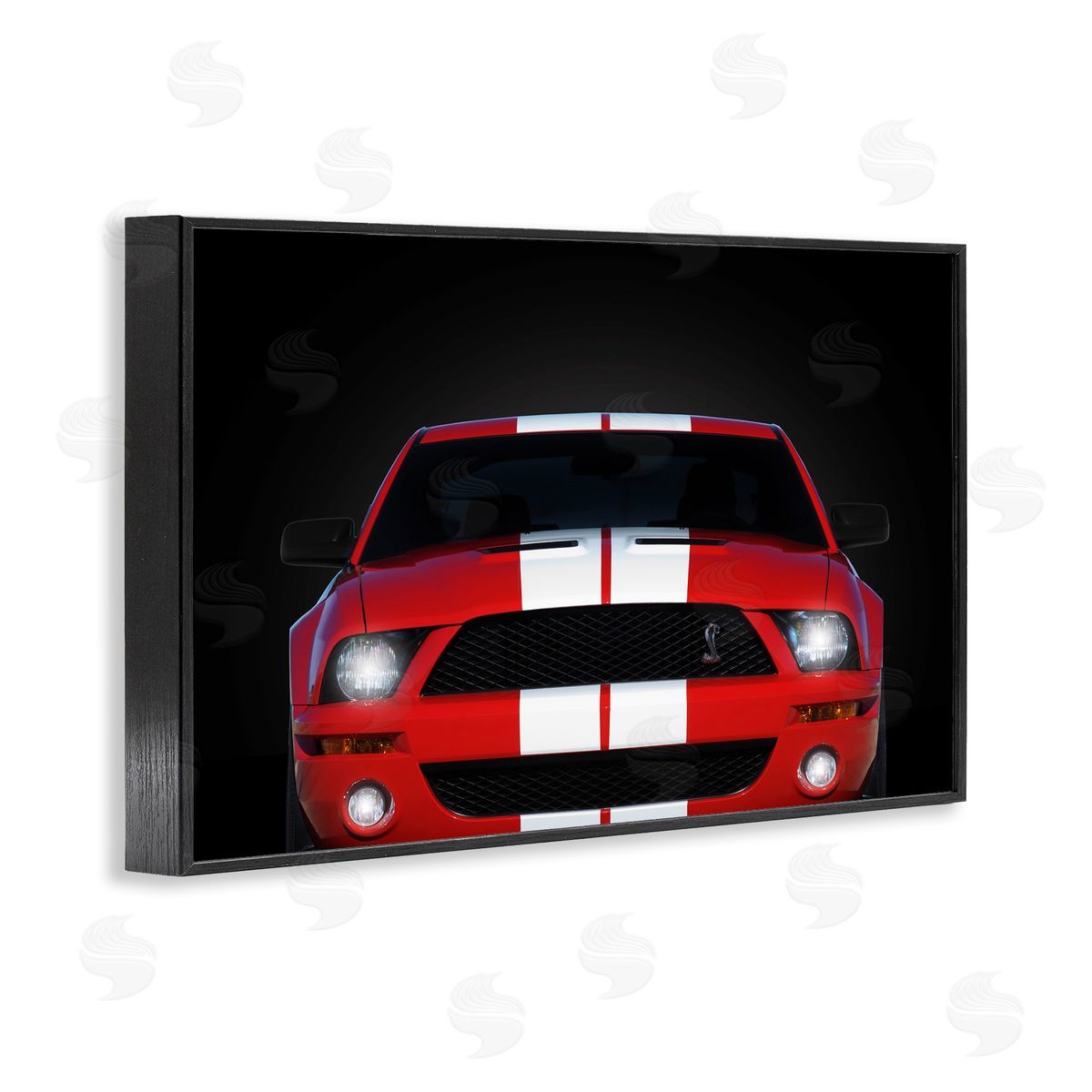 Iconic Red Sports Car Black Frame Print Wall Art, Home Decor by Mark Rogan