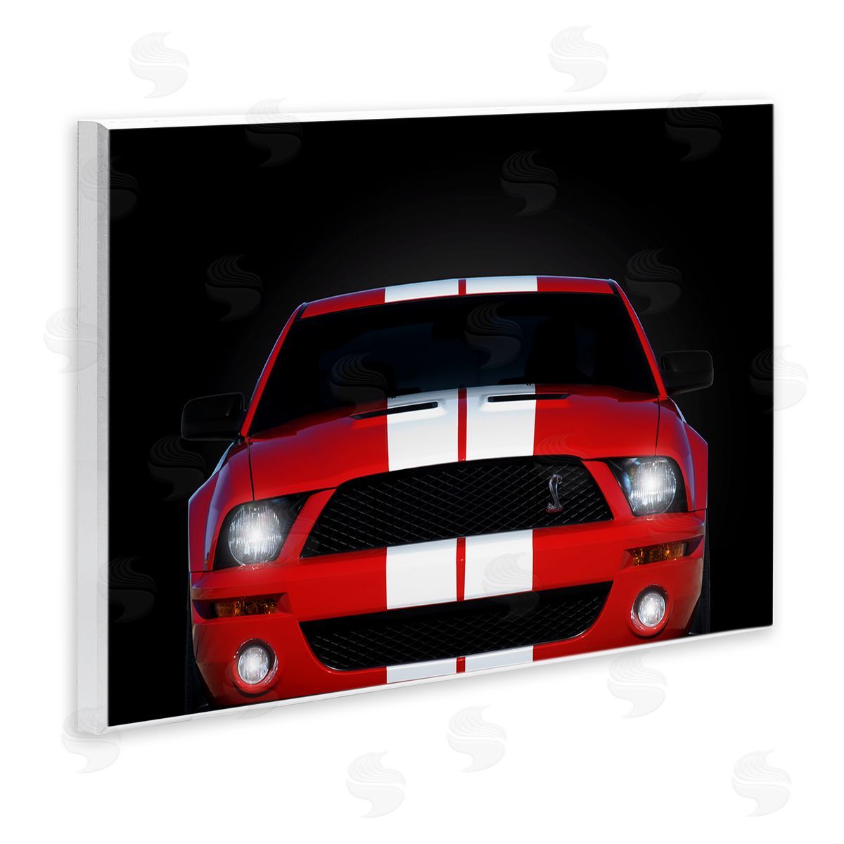 Iconic Red Sports Car Wood Plaque Wall Art, Home Decor by Mark Rogan