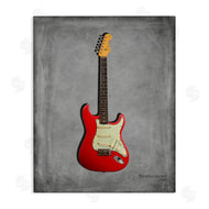 Mark Rogan | Classic Red Guitar on Grey