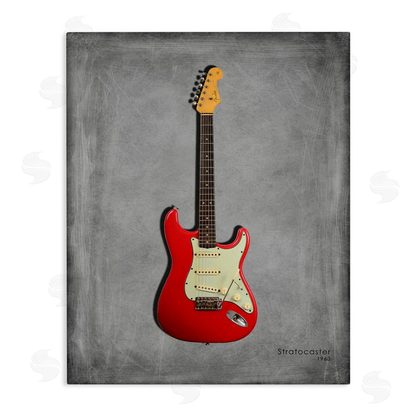 Mark Rogan | Classic Red Guitar on Grey
