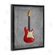 Mark Rogan | Classic Red Guitar on Grey