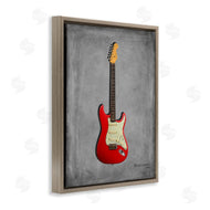 Mark Rogan | Classic Red Guitar on Grey