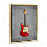 Mark Rogan | Classic Red Guitar on Grey