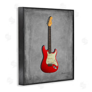 Mark Rogan | Classic Red Guitar on Grey