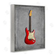 Mark Rogan | Classic Red Guitar on Grey