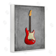 Mark Rogan | Classic Red Guitar on Grey