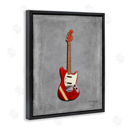 Mark Rogan | Red Guitar on Grey