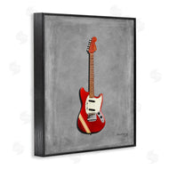 Mark Rogan | Red Guitar on Grey