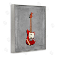 Mark Rogan | Red Guitar on Grey