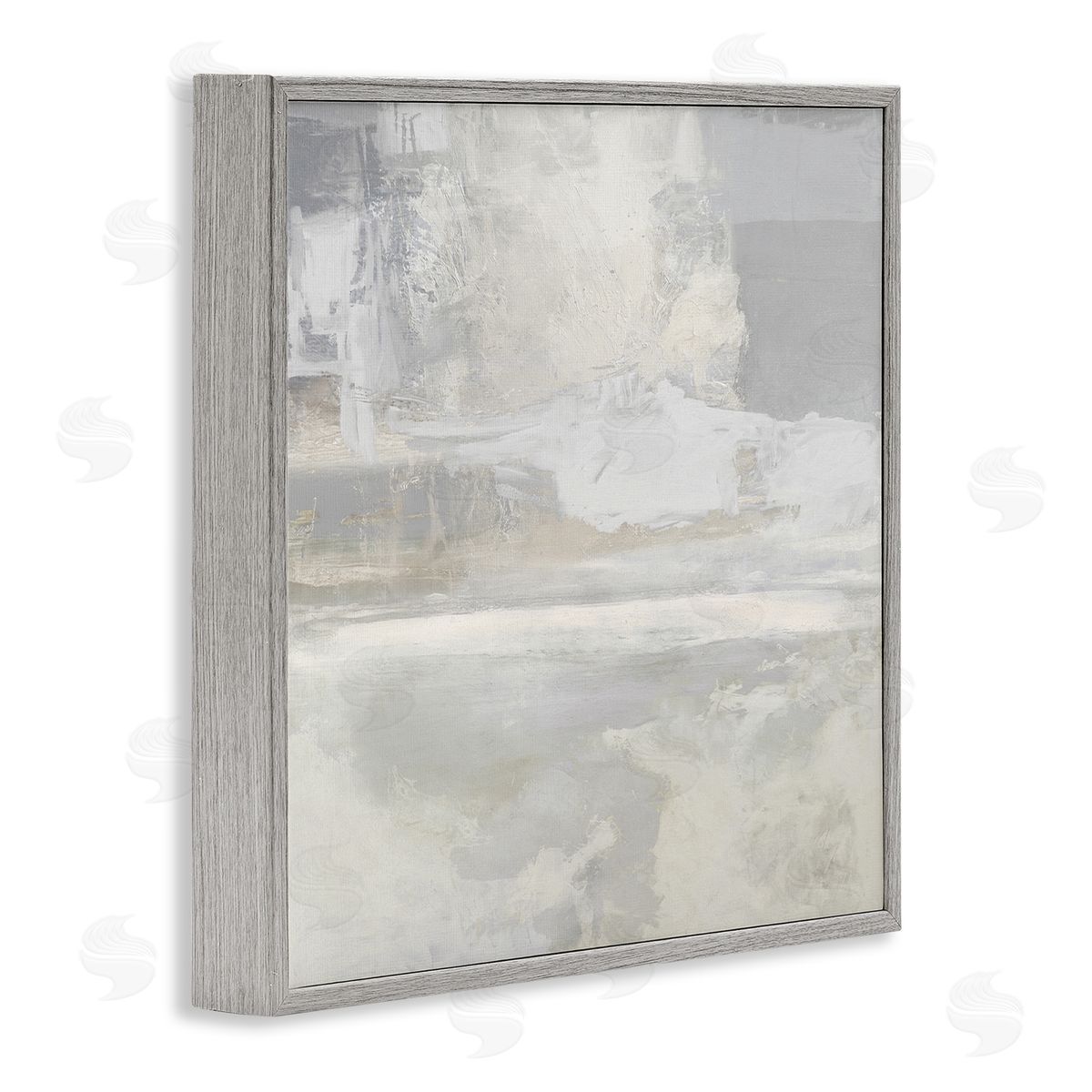 Serene Abstraction of Grey Grey Frame Print Wall Art, Home Decor by Rachel Springer