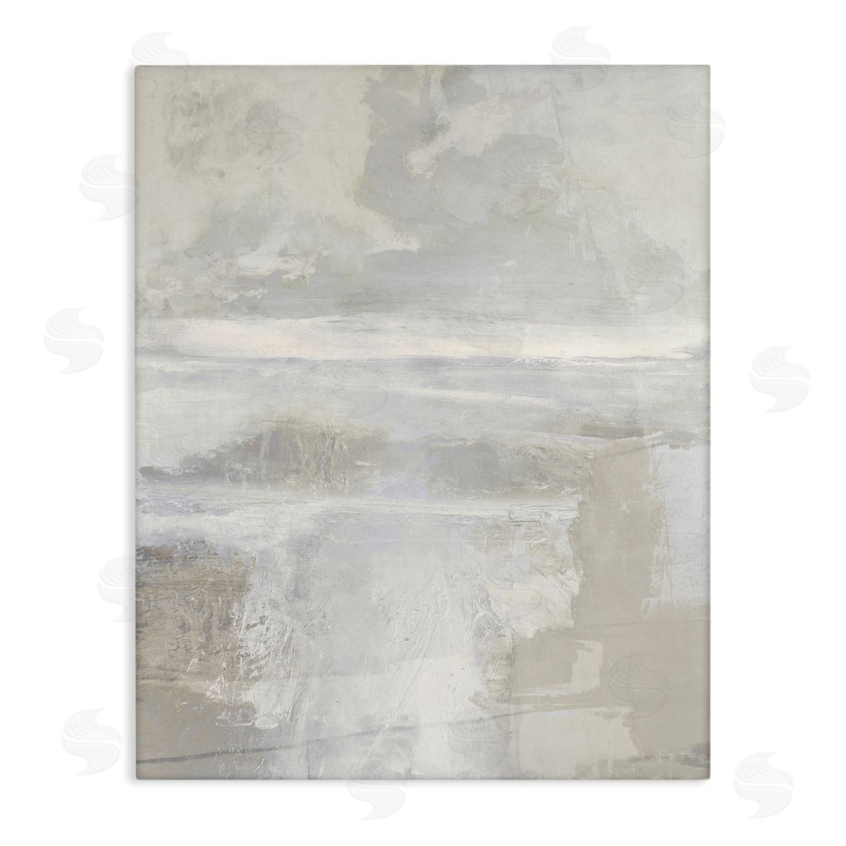 Muted Beige & Grey Canvas Wall Art, Home Decor by Rachel Springer