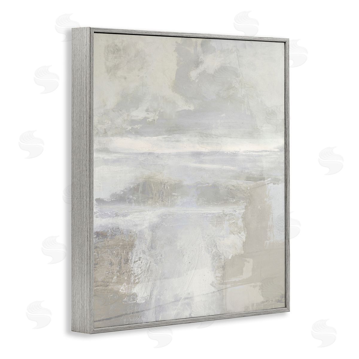 Muted Beige & Grey Grey Frame Print Wall Art, Home Decor by Rachel Springer