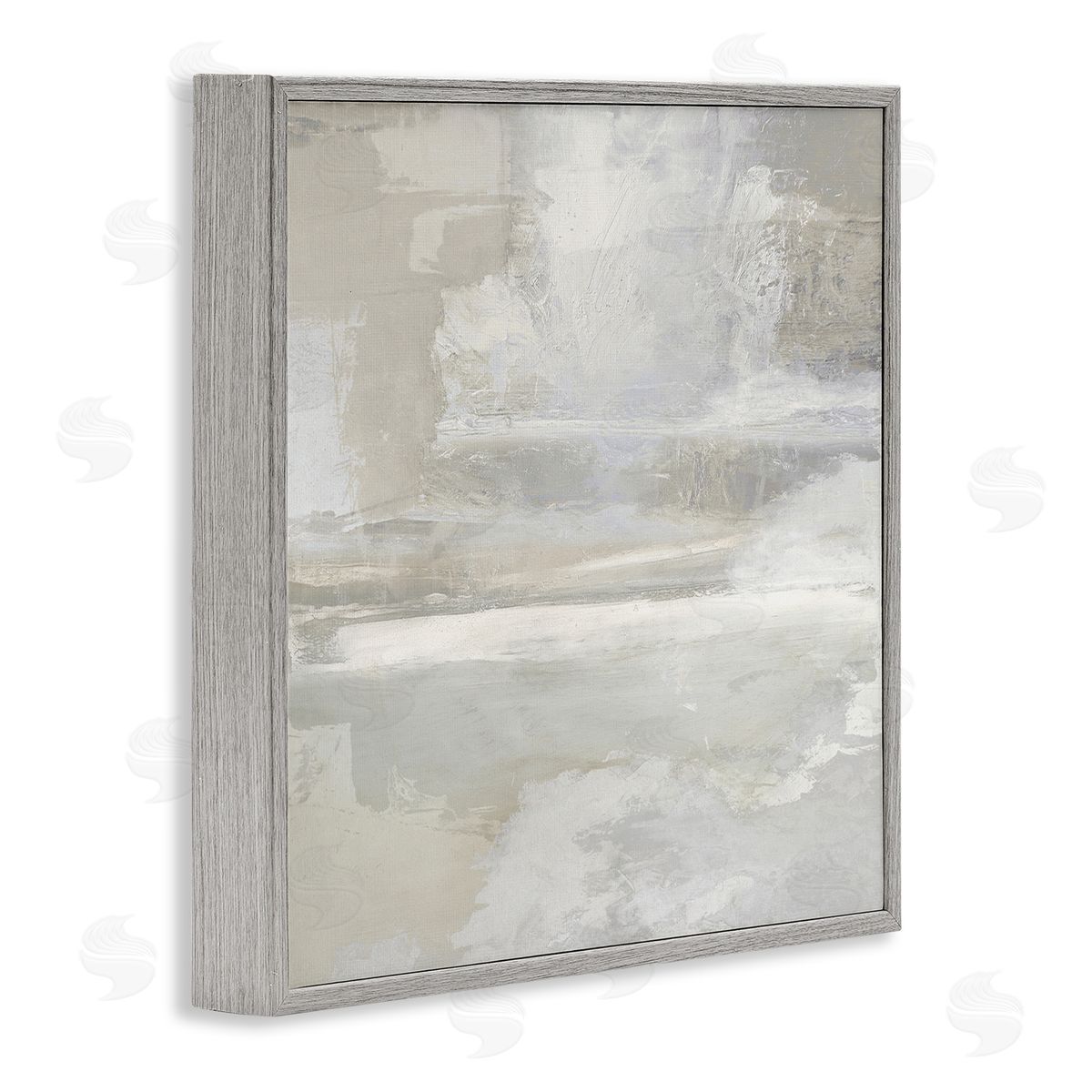 Contemporary Neutrals Abstract Grey Frame Print Wall Art, Home Decor by Rachel Springer