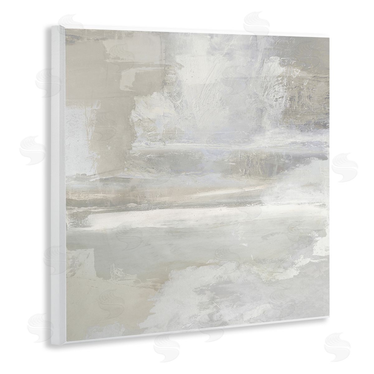 Contemporary Neutrals Abstract Wood Plaque Wall Art, Home Decor by Rachel Springer