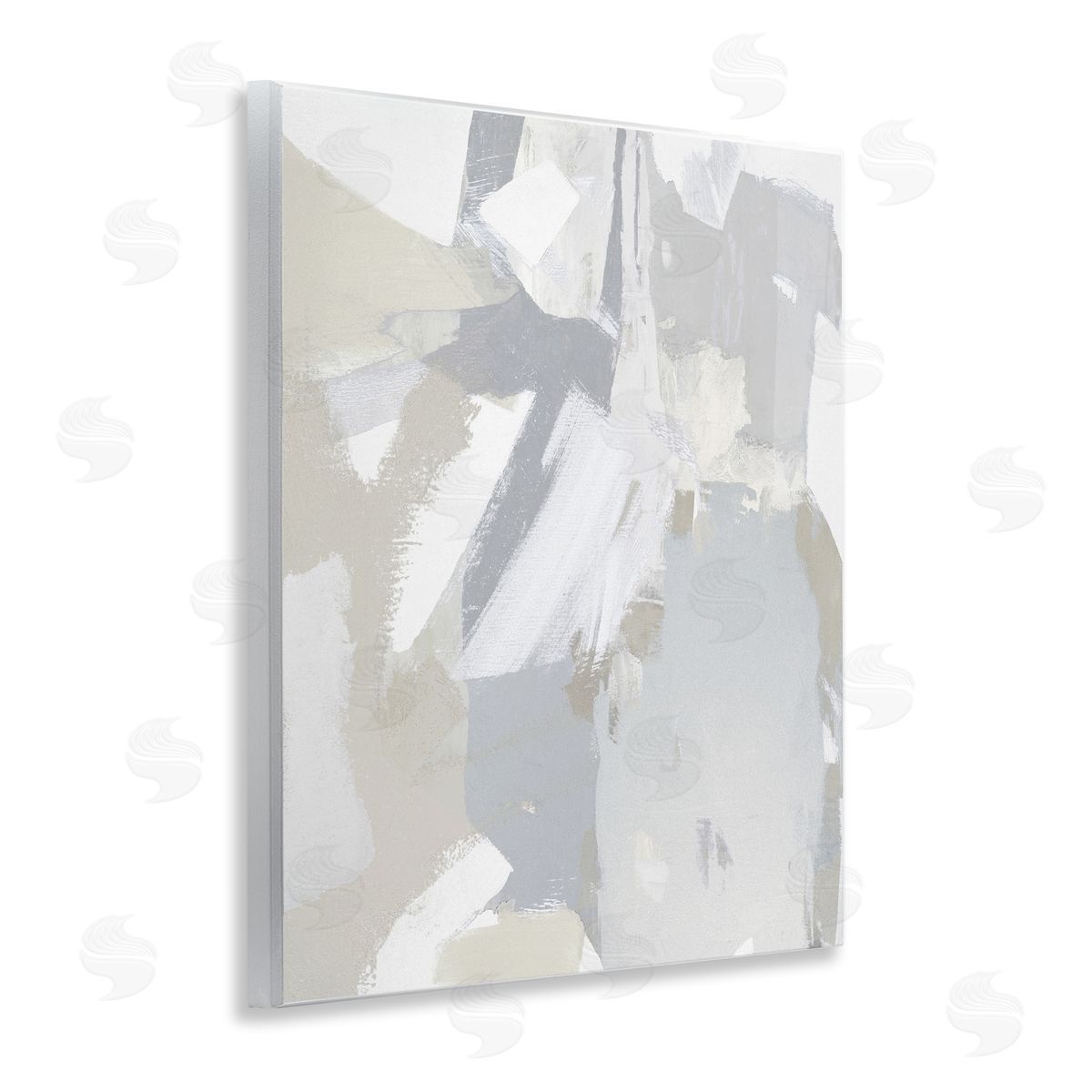 Neutral Tones Grey & Beige Wood Plaque Wall Art, Home Decor by Rachel Springer
