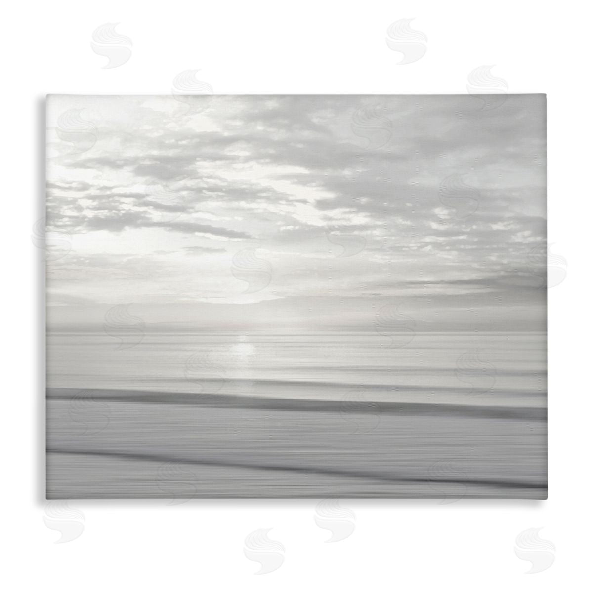 Soft Serene Beach Reflection Canvas Wall Art, Home Decor by Maggie Olsen