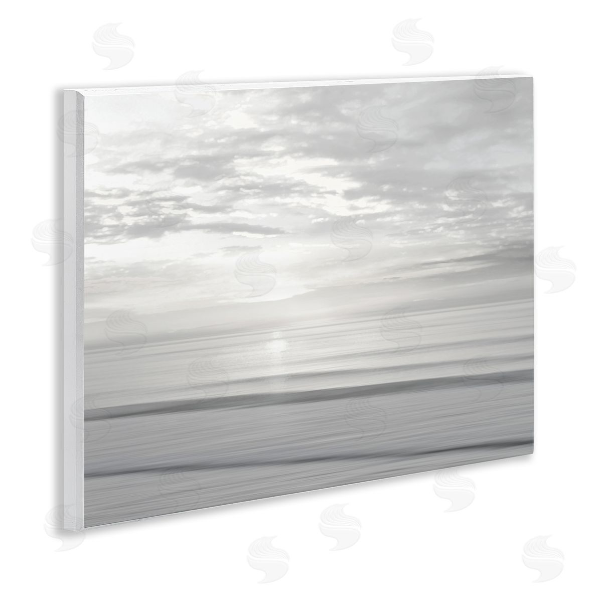 Soft Serene Beach Reflection Wood Plaque Wall Art, Home Decor by Maggie Olsen