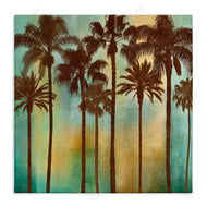 John Seba | Looming Palms on Gradient