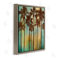John Seba | Looming Palms on Gradient