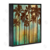 John Seba | Looming Palms on Gradient
