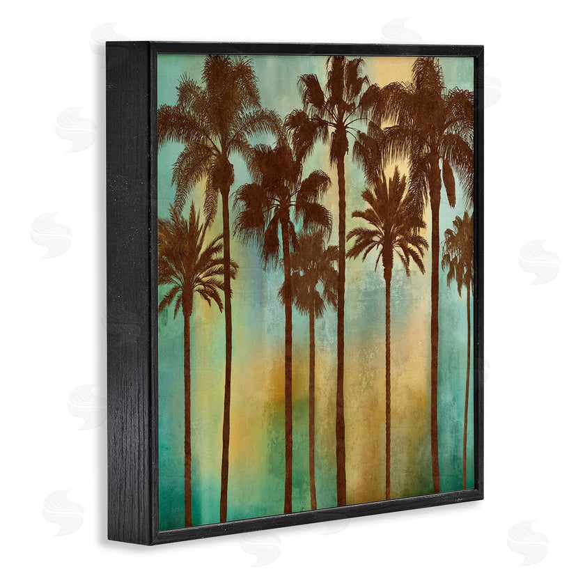 John Seba | Looming Palms on Gradient