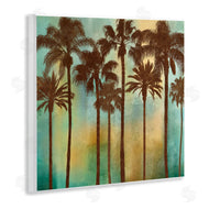 John Seba | Looming Palms on Gradient