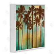 John Seba | Looming Palms on Gradient