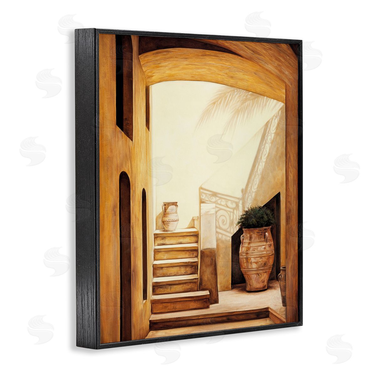 Timeless Architecture Interior Black Frame Print Wall Art, Home Decor by Eduardo