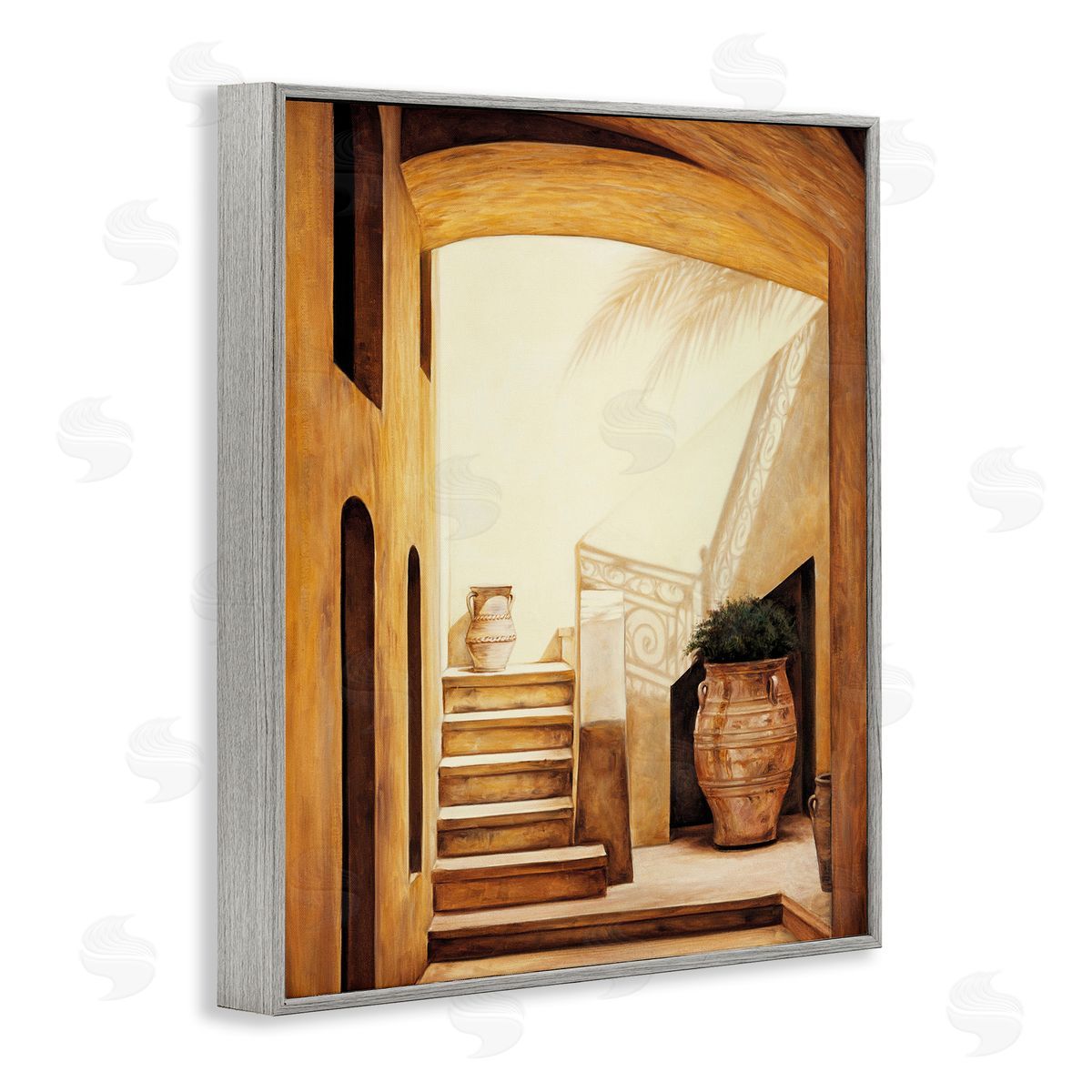 Timeless Architecture Interior Grey Frame Print Wall Art, Home Decor by Eduardo