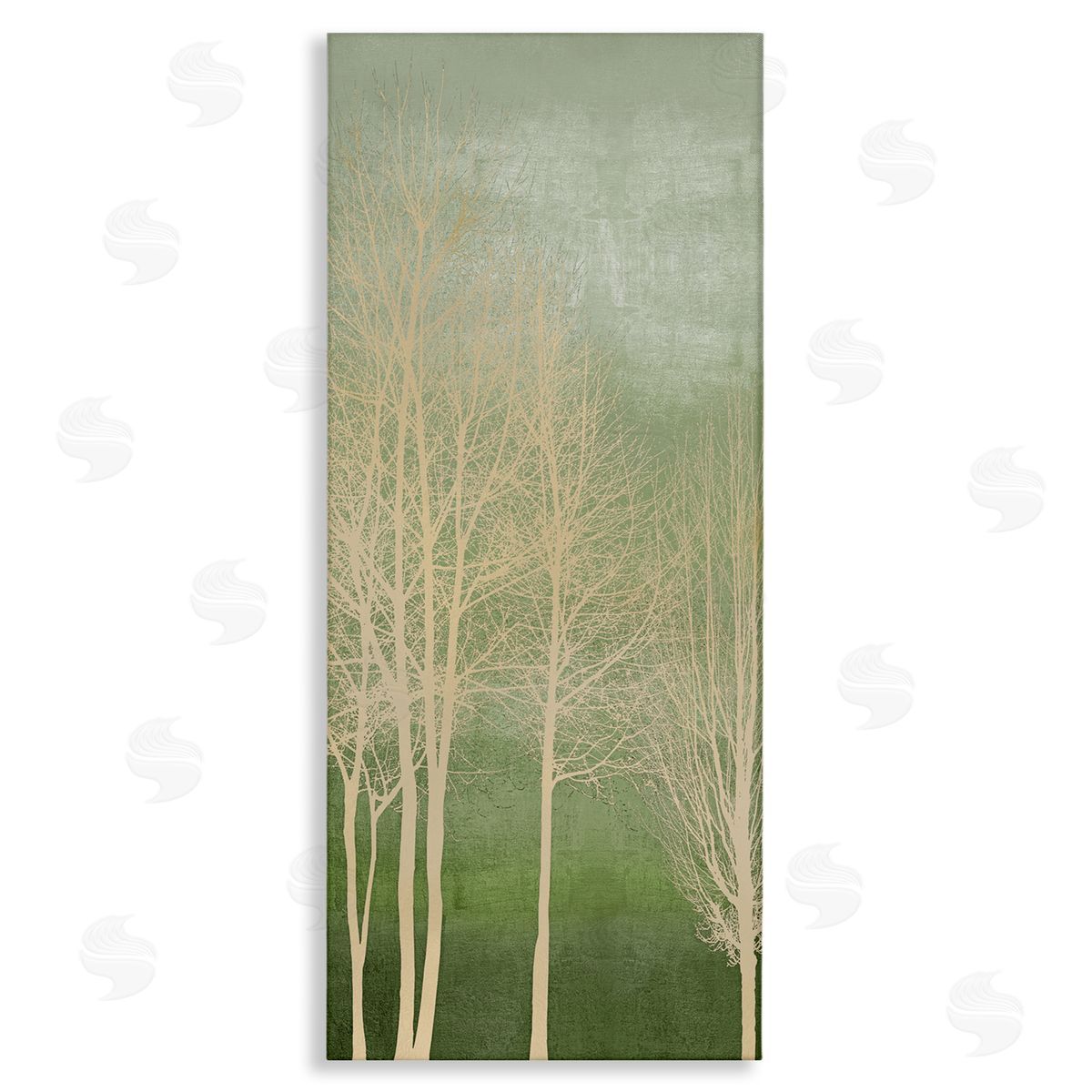 Subtle Ombre & Tree Canvas Wall Art, Home Decor by Kate Bennett