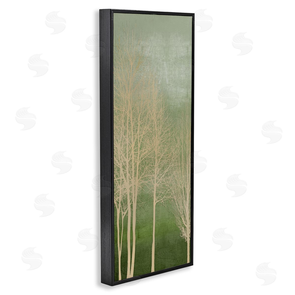 Subtle Ombre & Tree Black Frame Print Wall Art, Home Decor by Kate Bennett