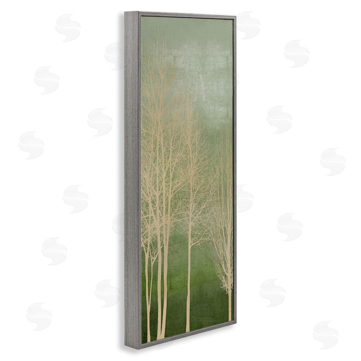 Subtle Ombre & Tree Grey Frame Print Wall Art, Home Decor by Kate Bennett