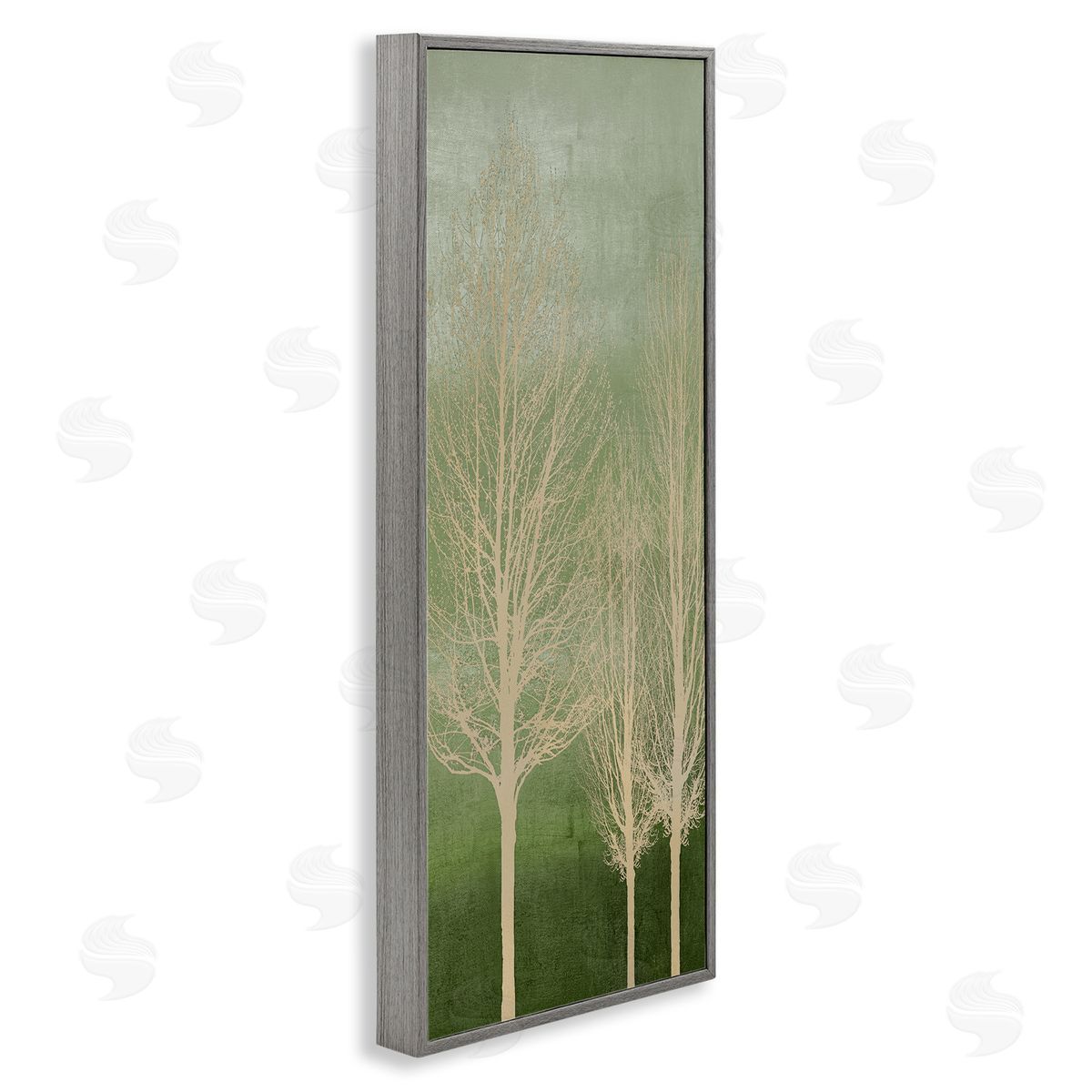 Tree Over Ombre Grey Frame Print Wall Art, Home Decor by Kate Bennett