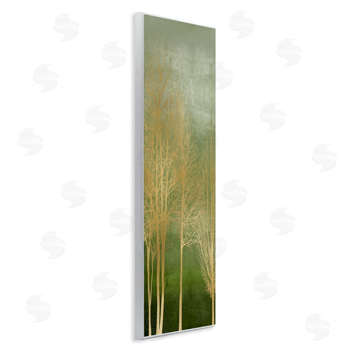 Minimal Gold Branches Wood Plaque Wall Art, Home Decor by Kate Bennett