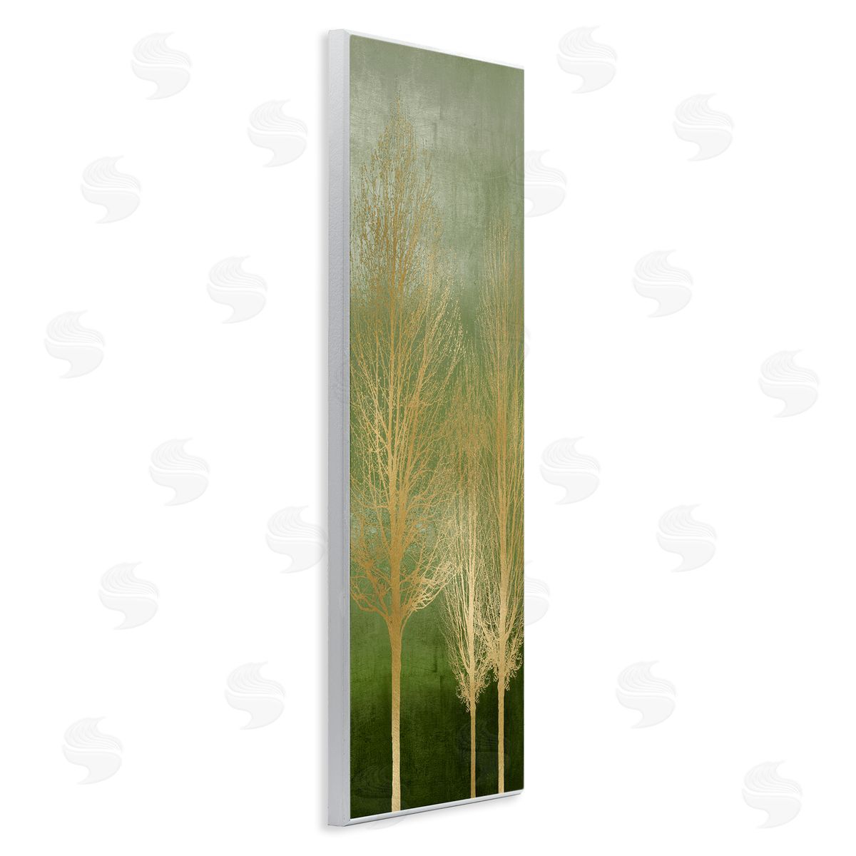 Tranquil Gold Branches Wood Plaque Wall Art, Home Decor by Kate Bennett