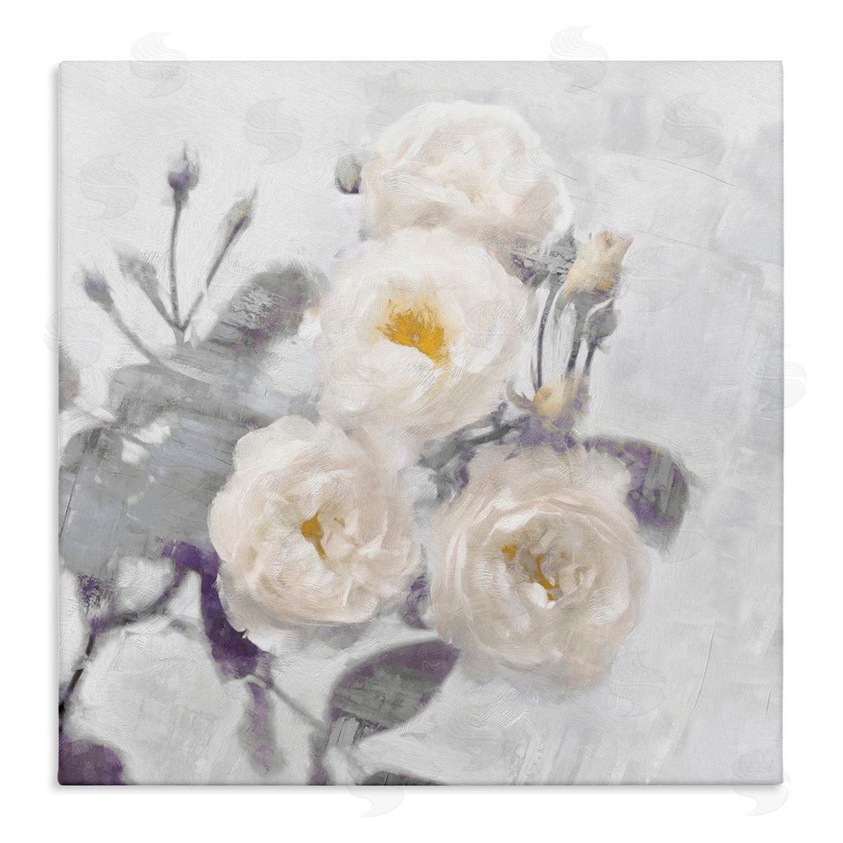 Bundle of White Blooms Canvas Wall Art, Home Decor by Emily Ford