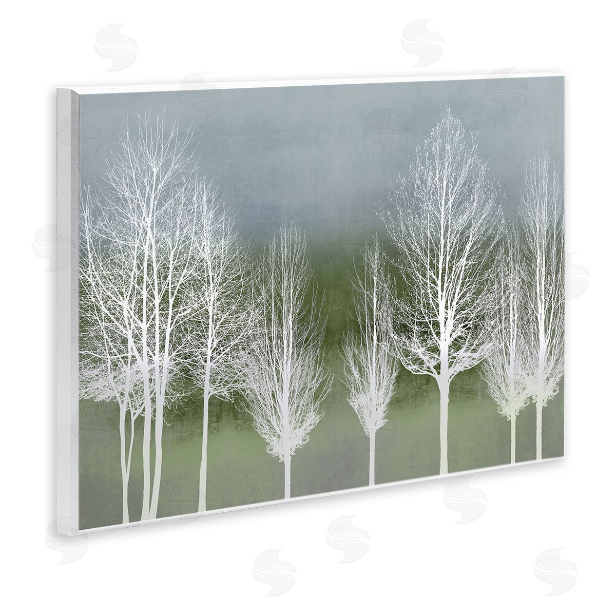 White Tree Impressions Wood Plaque Wall Art, Home Decor by Kate Bennett