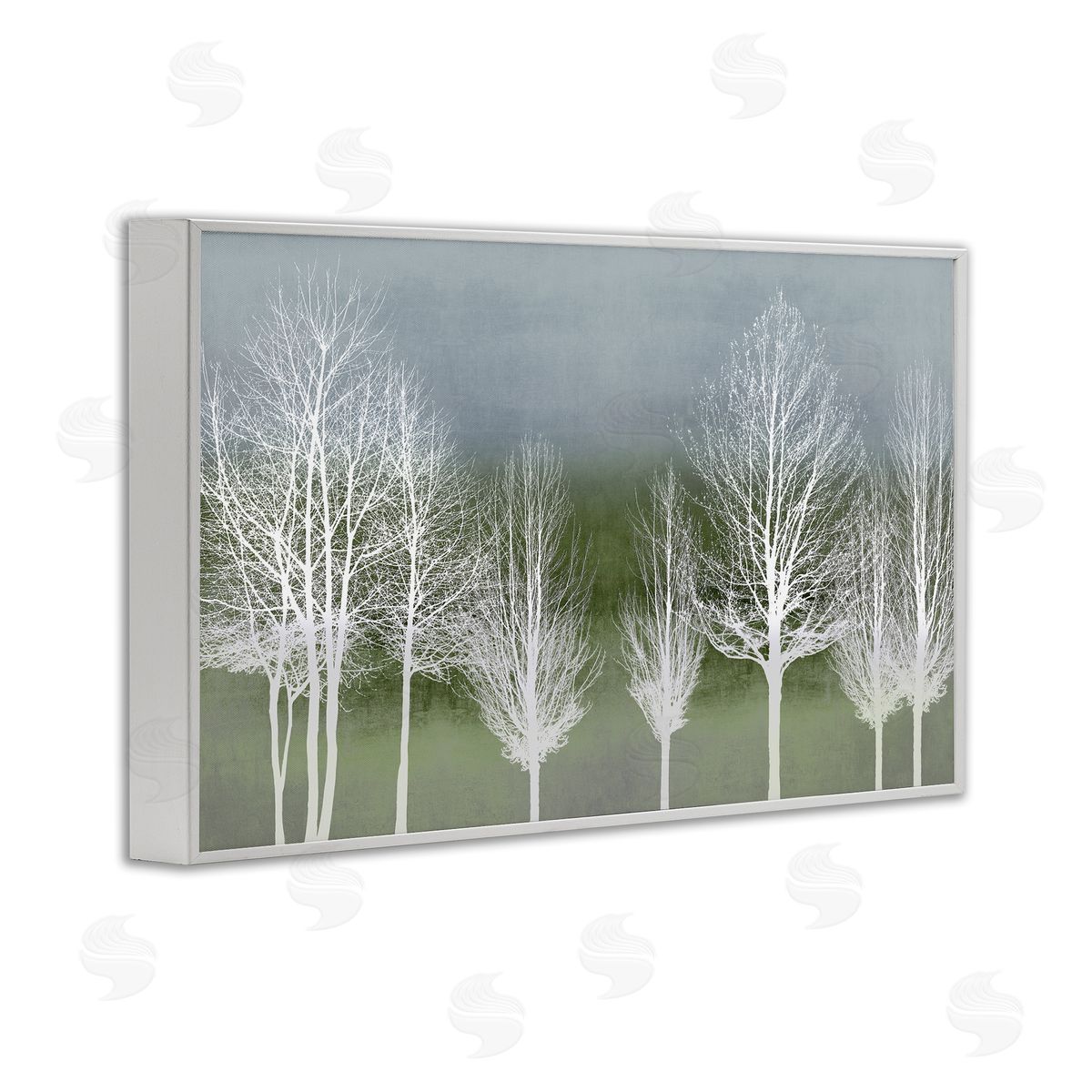 White Tree Impressions White Frame Print Wall Art, Home Decor by Kate Bennett