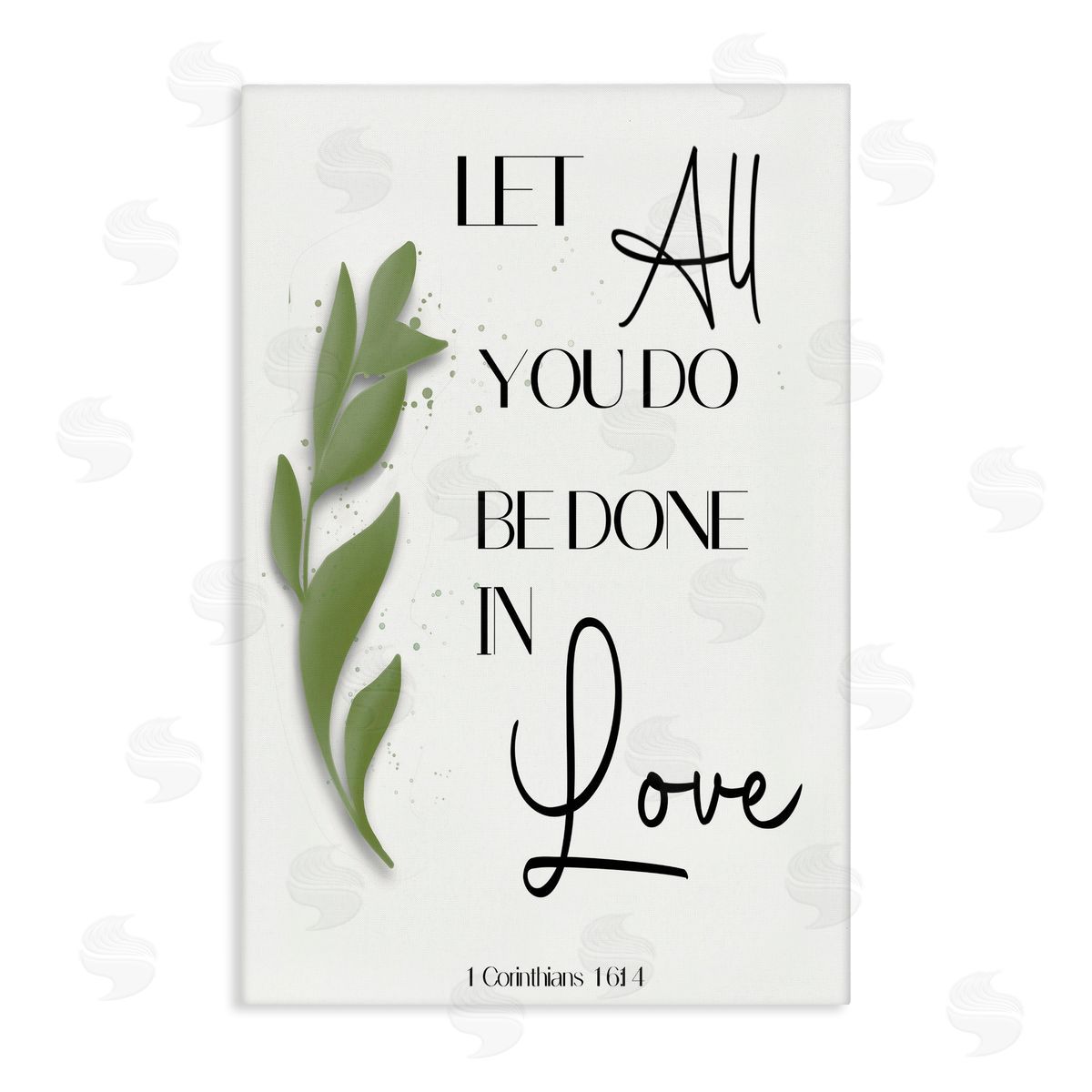 Done In Love Proverb Canvas Wall Art, Home Decor by Amber Clarkson
