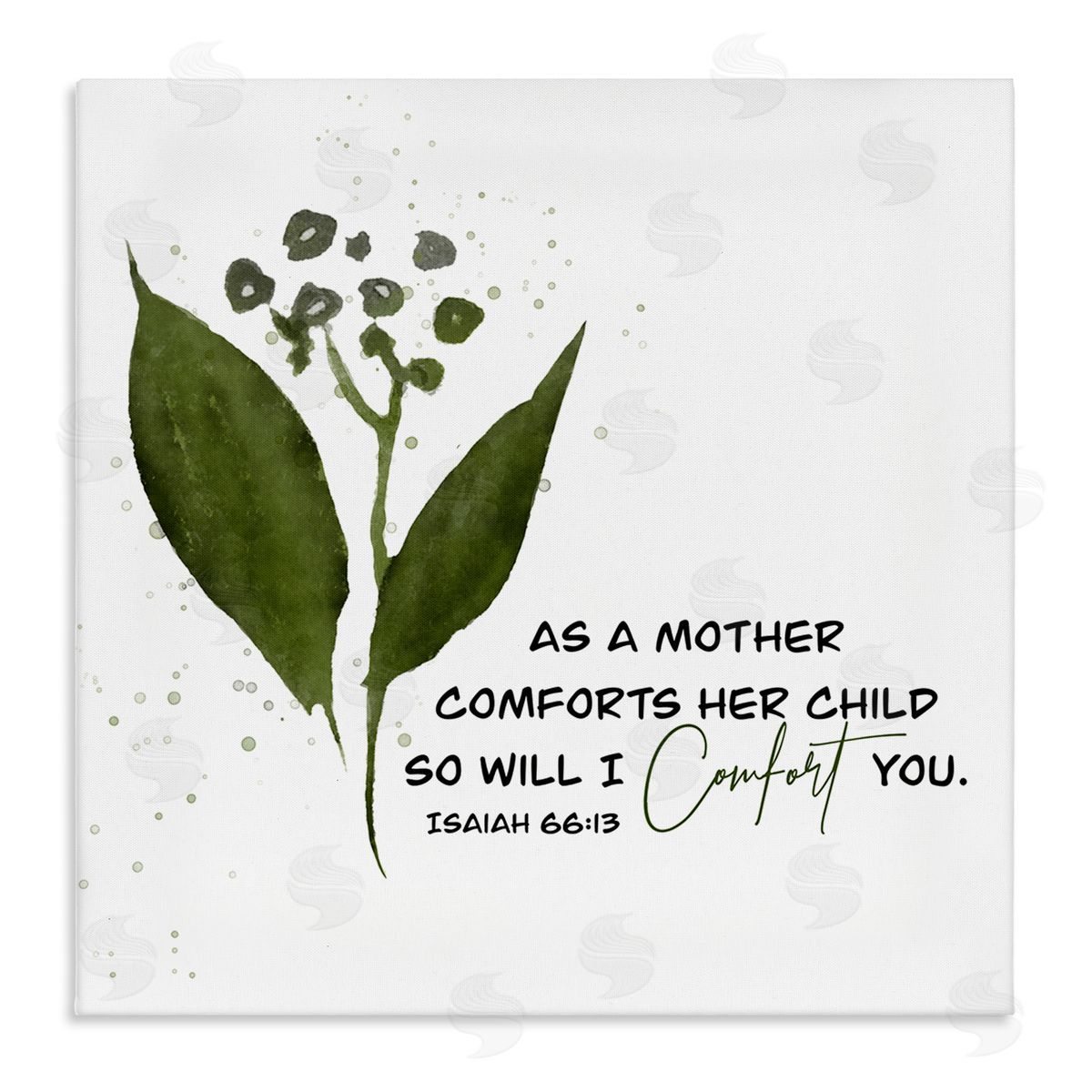 Proverb & Abstract Flower Canvas Wall Art, Home Decor by Amber Clarkson