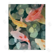 Stephanie Fielden | Watercolor Koi Aerial View