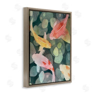 Stephanie Fielden | Watercolor Koi Aerial View