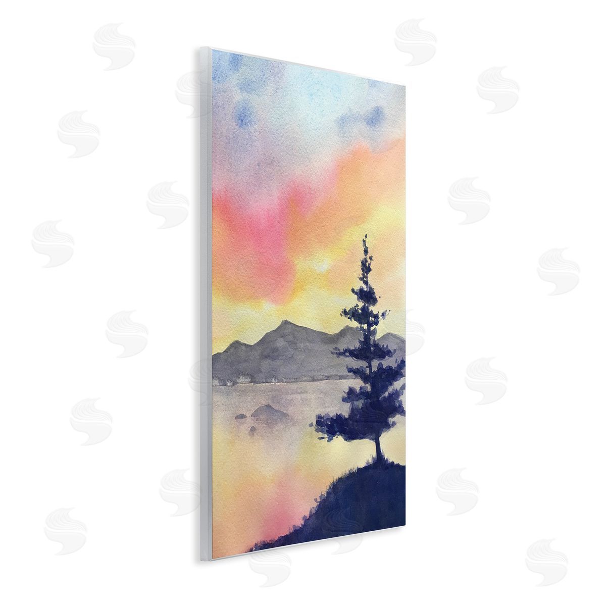Radiant Sunset over Lake Wood Plaque Wall Art, Home Decor by Stephanie Fielden