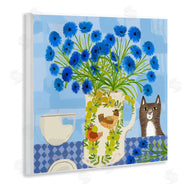 Kay Widdowson | Whimsical Jug of Cornflowers