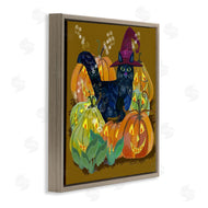 Kay Widdowson | Cat with Jack-o-Lanterns