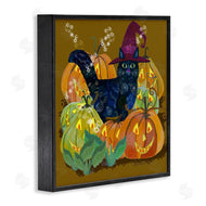 Kay Widdowson | Cat with Jack-o-Lanterns