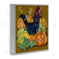 Kay Widdowson | Cat with Jack-o-Lanterns