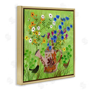 Kay Widdowson | Bright Gardening Can & Birds